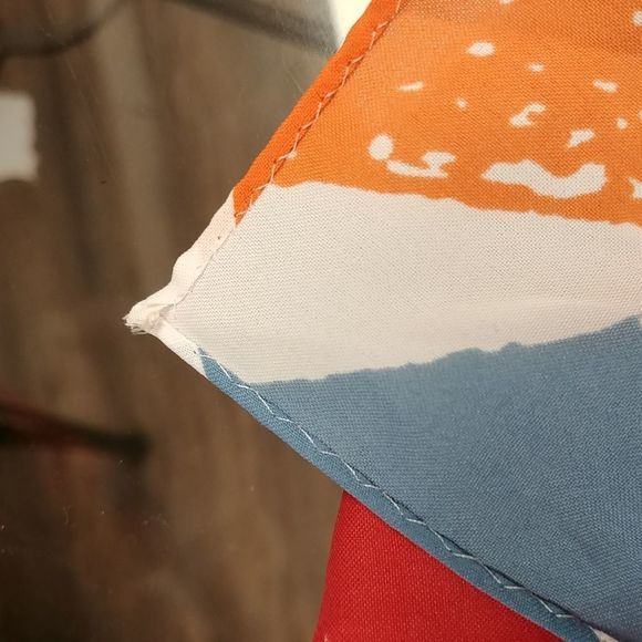 Vintage Avon Color Splash Rectangle Scarf - Picture 3 of 5